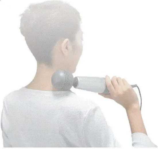 2023 Japanischer neuer Stil, handliches Handvibrations-Körper-Nacken-Rückenmassagegerät für Frauen und Männer, Wandmassagegerät