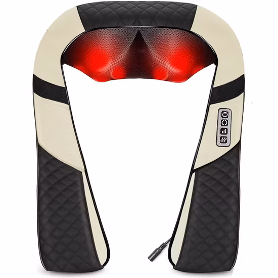 Elektrische Shiatsu-Nackenmassagegeräte mit einstellbarer Wärme und Riemen für Nacken, Rücken, Schultern, Füße und Beine