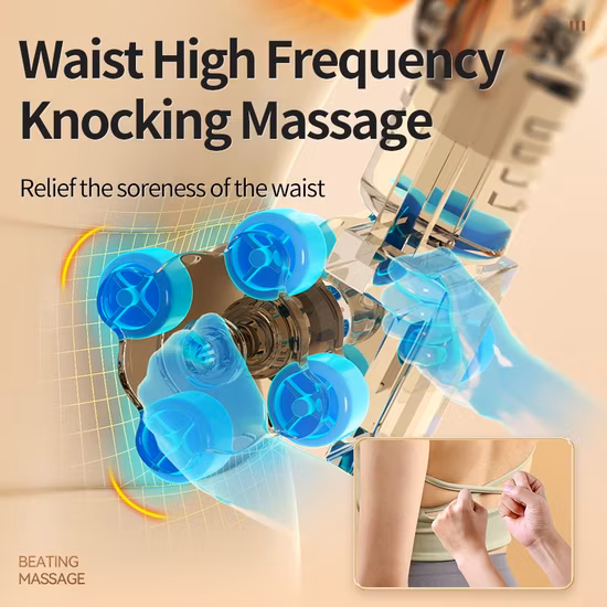 Elektrisches Auto-Zuhause-Rückenmassagekissen, knetendes Shiatsu-Massagesitz-Ganzkörpermassagegerät mit Wärme